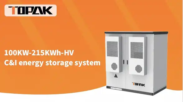 Estimate monthly savings for a 100KW-215KWh C&I Energy Storage System